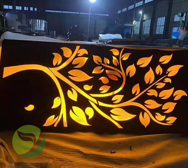 达孜耐候钢板灯箱