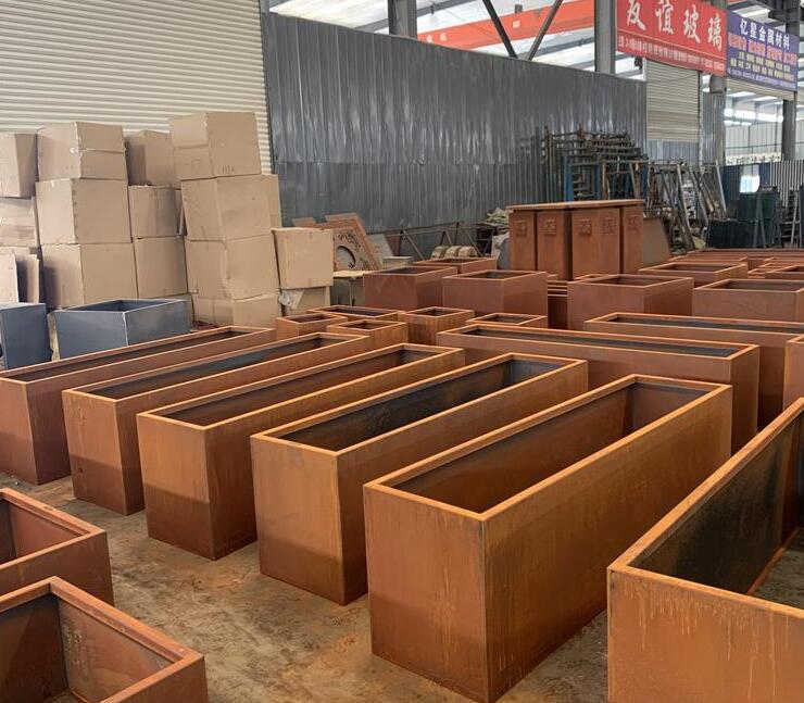 达孜耐候钢板花箱