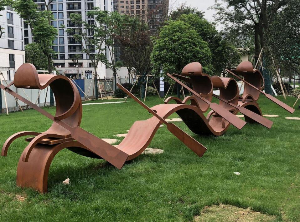 达孜锈钢板造型