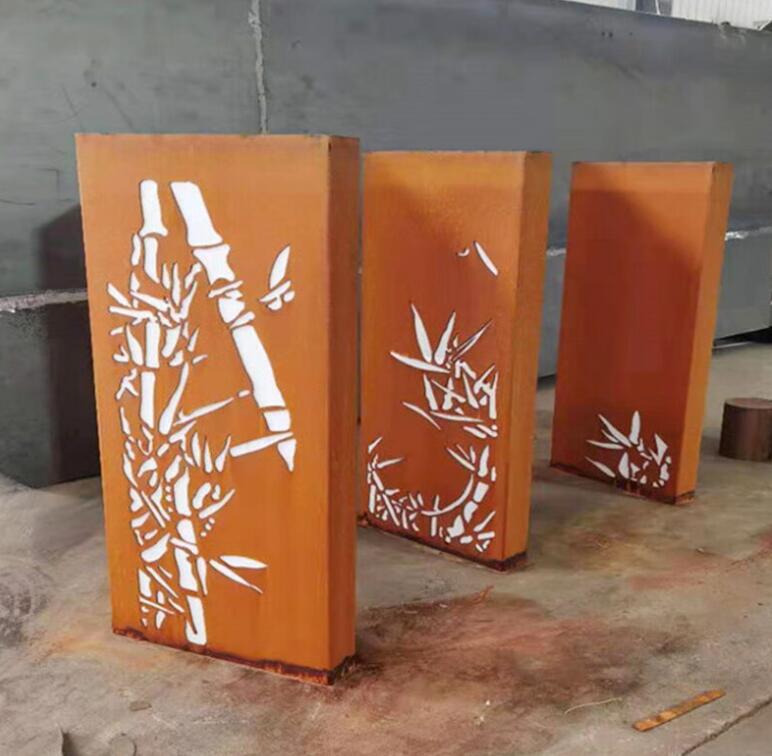 达孜锈钢板灯箱