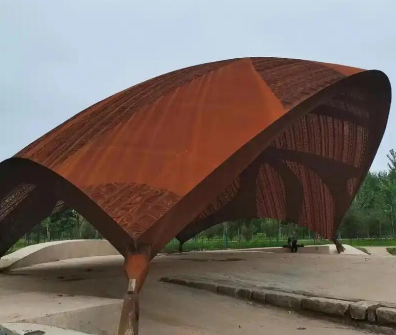 达孜耐候钢幕墙案例